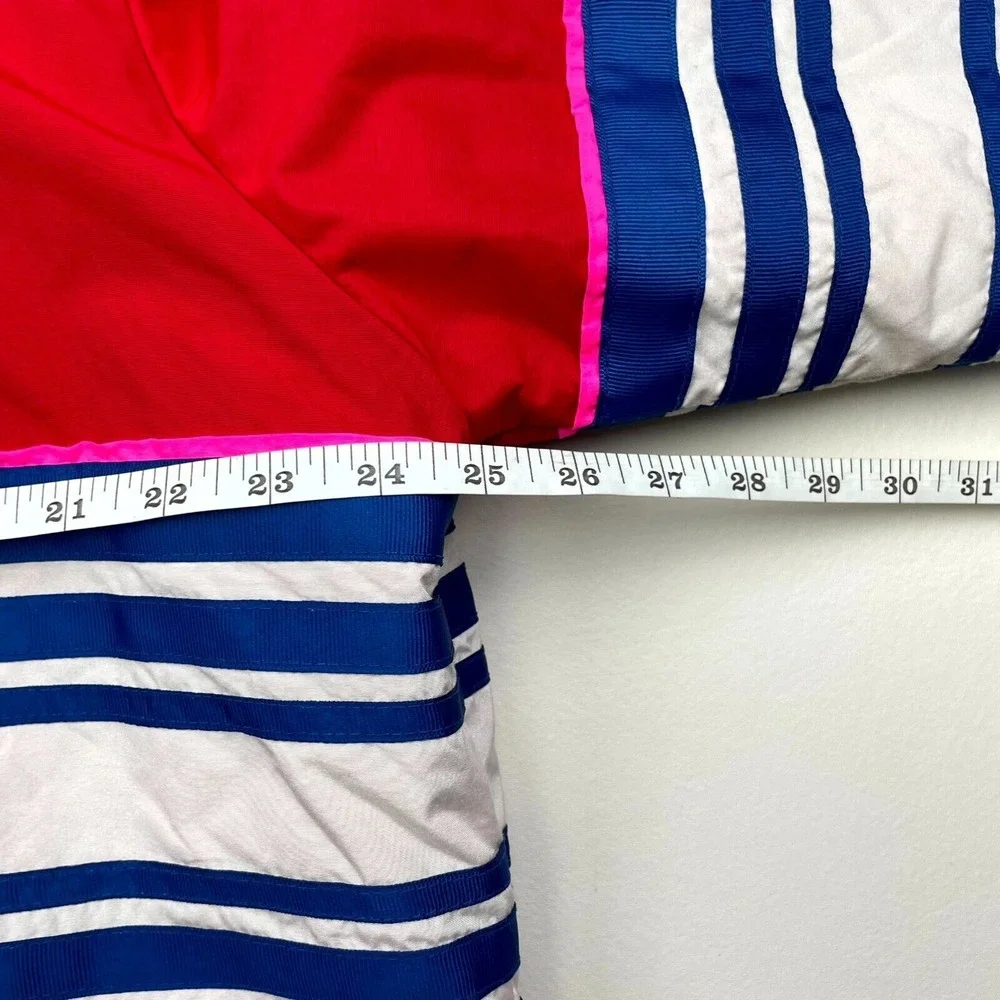 Vintage Lightning Race Cars Pat Design 500 Racewear Jacket Large Red Wrap Around